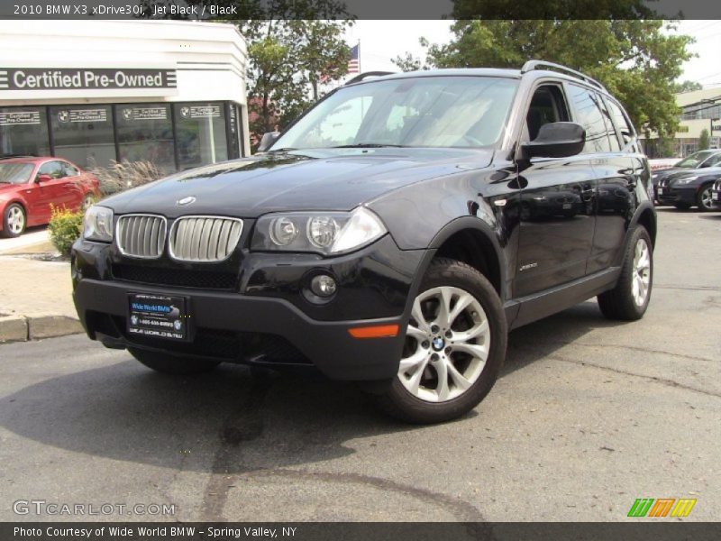 Jet Black / Black 2010 BMW X3 xDrive30i