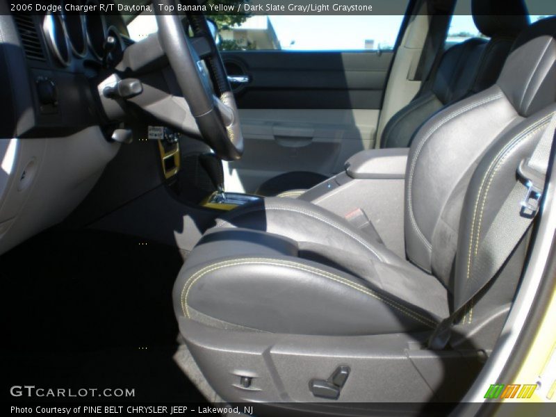 Top Banana Yellow / Dark Slate Gray/Light Graystone 2006 Dodge Charger R/T Daytona