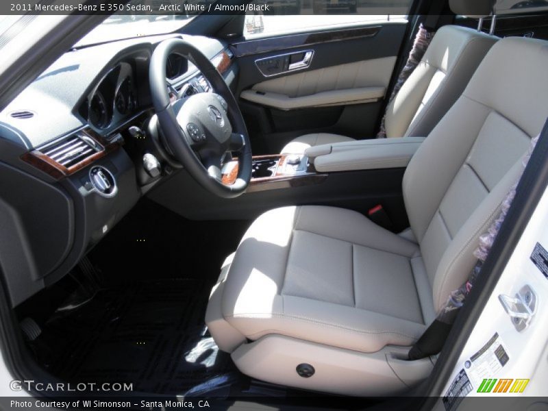 Arctic White / Almond/Black 2011 Mercedes-Benz E 350 Sedan