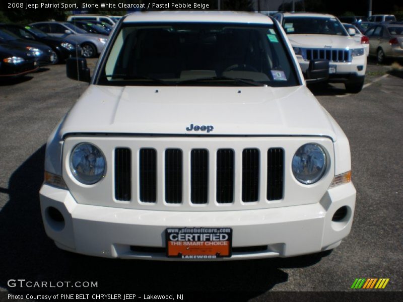 Stone White Clearcoat / Pastel Pebble Beige 2008 Jeep Patriot Sport