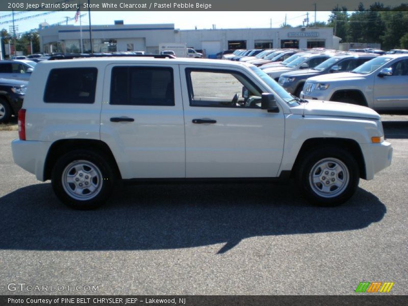 Stone White Clearcoat / Pastel Pebble Beige 2008 Jeep Patriot Sport