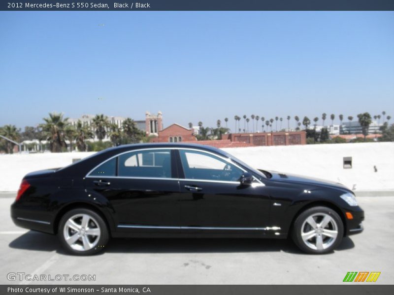Black / Black 2012 Mercedes-Benz S 550 Sedan