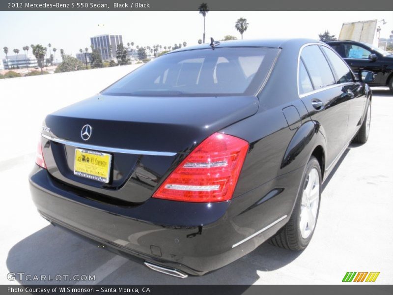Black / Black 2012 Mercedes-Benz S 550 Sedan