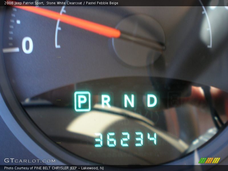 Stone White Clearcoat / Pastel Pebble Beige 2008 Jeep Patriot Sport
