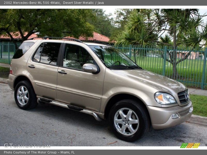 Desert Silver Metallic / Java 2002 Mercedes-Benz ML 500 4Matic
