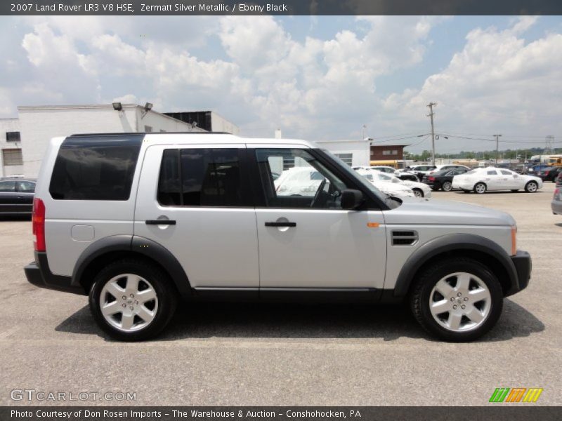 Zermatt Silver Metallic / Ebony Black 2007 Land Rover LR3 V8 HSE