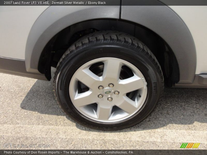 Zermatt Silver Metallic / Ebony Black 2007 Land Rover LR3 V8 HSE
