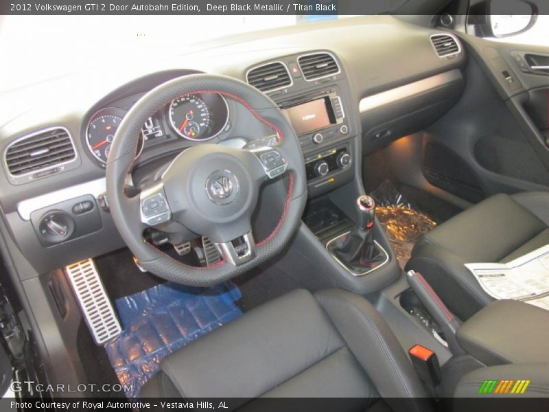 Deep Black Metallic / Titan Black 2012 Volkswagen GTI 2 Door Autobahn Edition