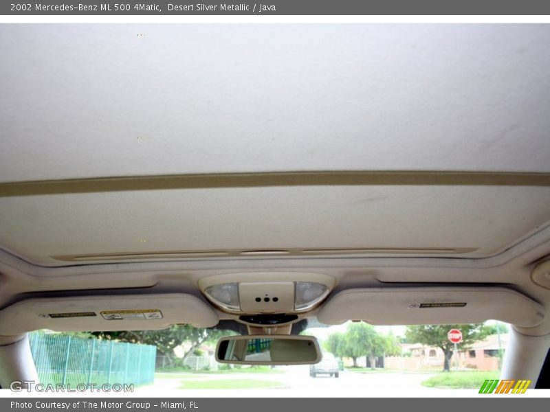 Desert Silver Metallic / Java 2002 Mercedes-Benz ML 500 4Matic