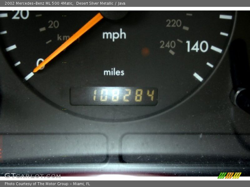 Desert Silver Metallic / Java 2002 Mercedes-Benz ML 500 4Matic
