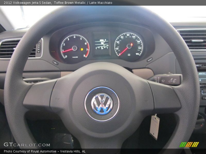Toffee Brown Metallic / Latte Macchiato 2012 Volkswagen Jetta S Sedan