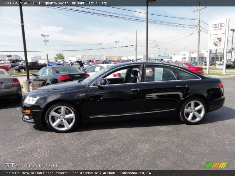 Brilliant Black / Black 2010 Audi A6 3.0 TFSI quattro Sedan