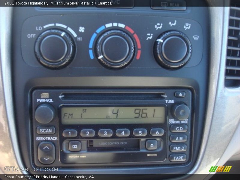 Millennium Silver Metallic / Charcoal 2001 Toyota Highlander