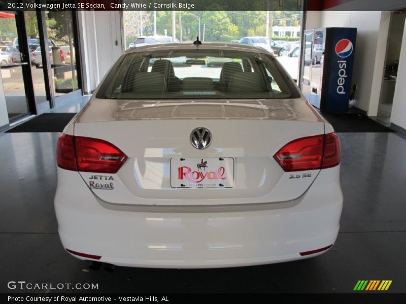 Candy White / Cornsilk Beige 2012 Volkswagen Jetta SE Sedan