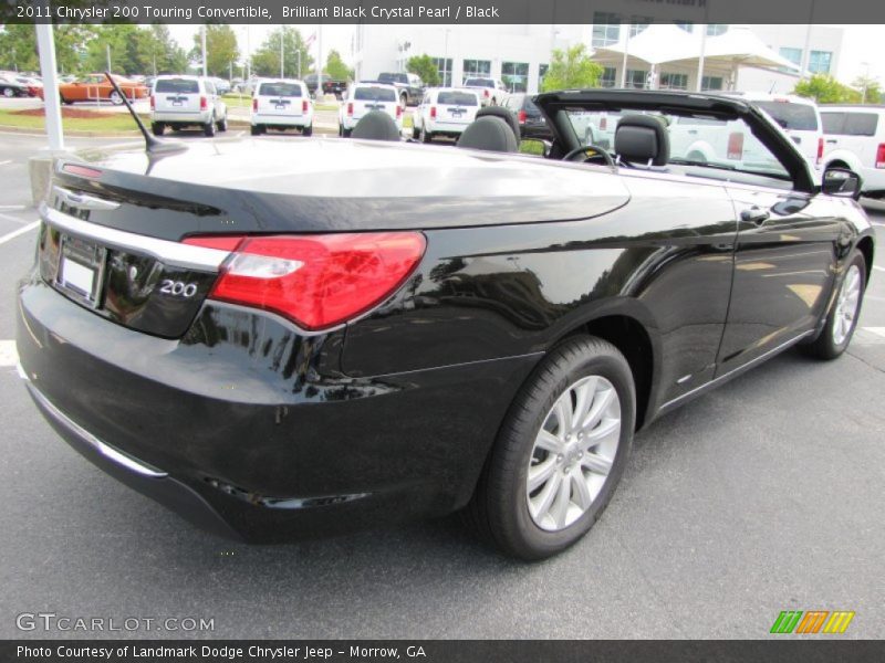Brilliant Black Crystal Pearl / Black 2011 Chrysler 200 Touring Convertible