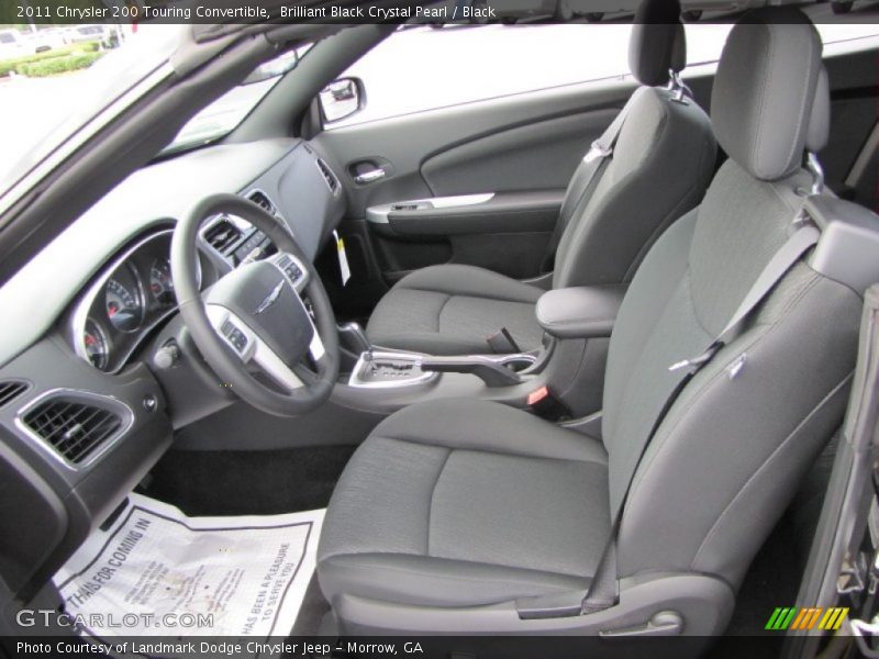  2011 200 Touring Convertible Black Interior