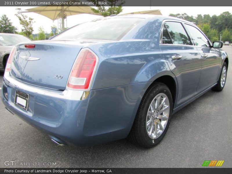 Sapphire Crystal Metallic / Black 2011 Chrysler 300 Limited