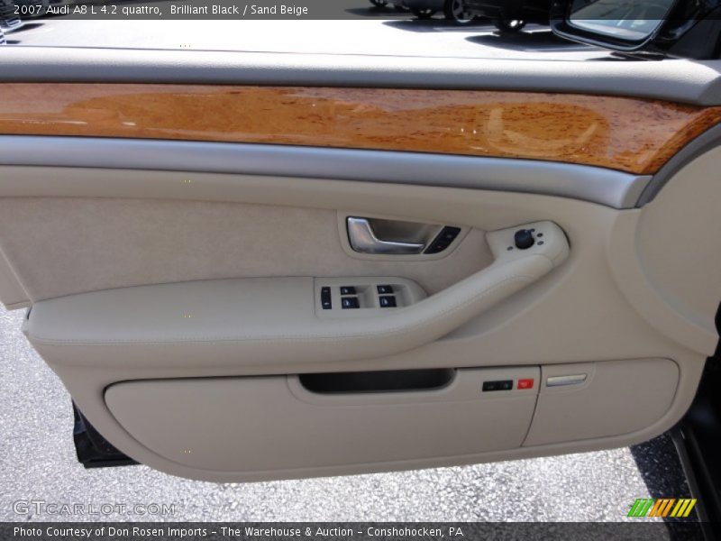 Brilliant Black / Sand Beige 2007 Audi A8 L 4.2 quattro