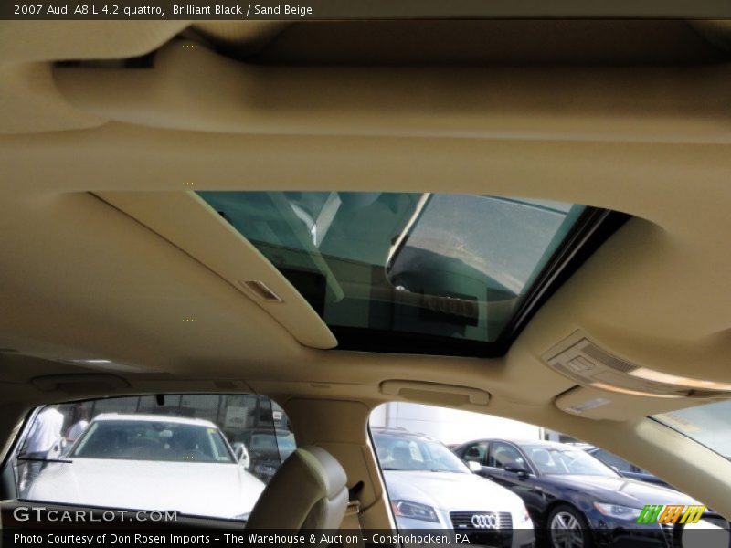 Brilliant Black / Sand Beige 2007 Audi A8 L 4.2 quattro