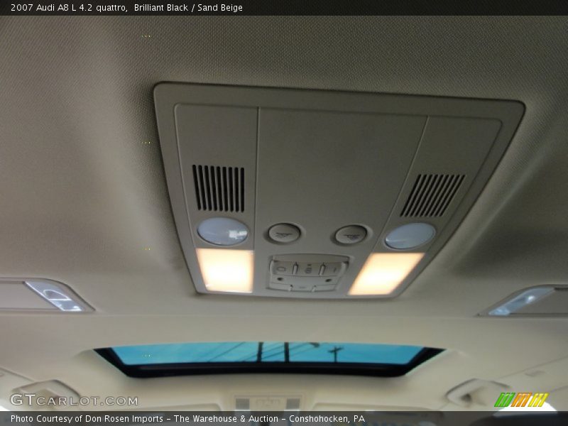 Brilliant Black / Sand Beige 2007 Audi A8 L 4.2 quattro