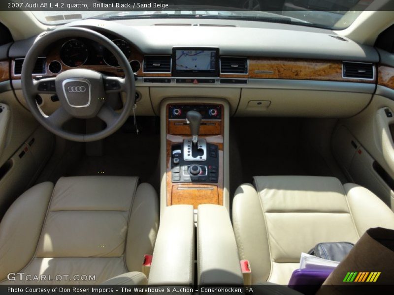 Brilliant Black / Sand Beige 2007 Audi A8 L 4.2 quattro