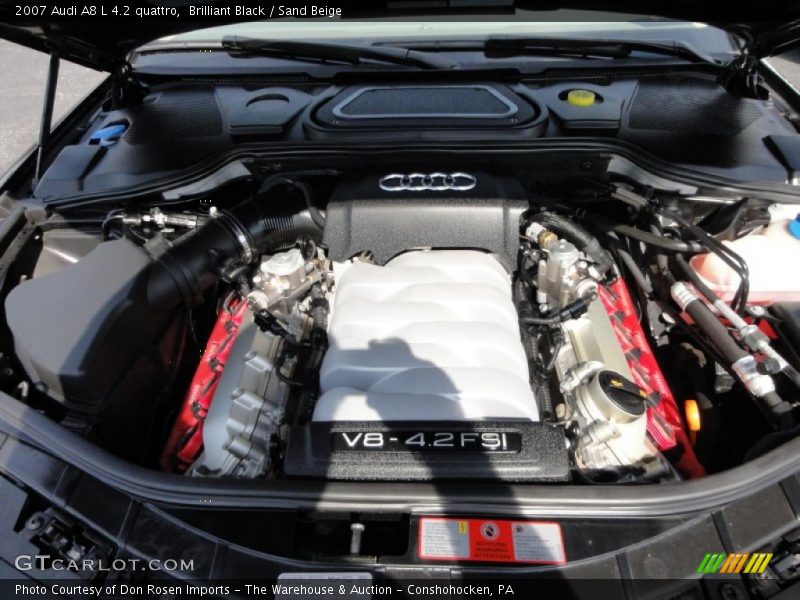 Brilliant Black / Sand Beige 2007 Audi A8 L 4.2 quattro