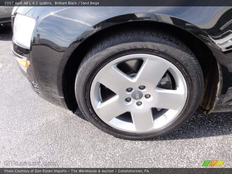 Brilliant Black / Sand Beige 2007 Audi A8 L 4.2 quattro