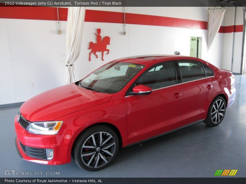 Tornado Red / Titan Black 2012 Volkswagen Jetta GLI Autobahn
