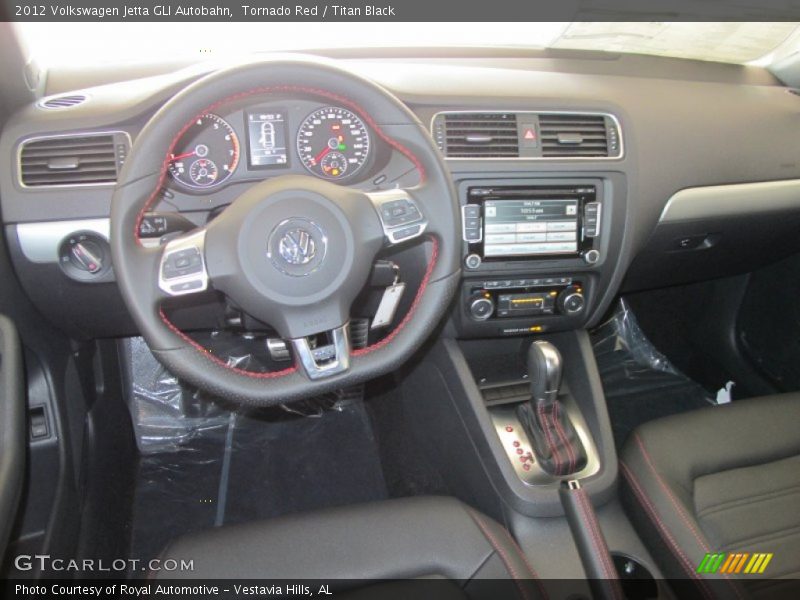Tornado Red / Titan Black 2012 Volkswagen Jetta GLI Autobahn