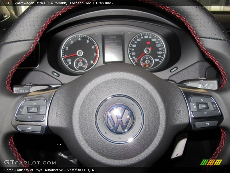 Tornado Red / Titan Black 2012 Volkswagen Jetta GLI Autobahn
