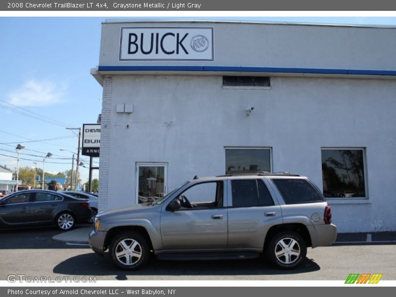 Graystone Metallic / Light Gray 2008 Chevrolet TrailBlazer LT 4x4