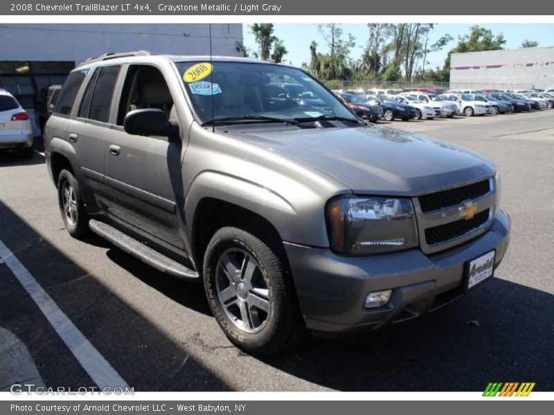 Graystone Metallic / Light Gray 2008 Chevrolet TrailBlazer LT 4x4