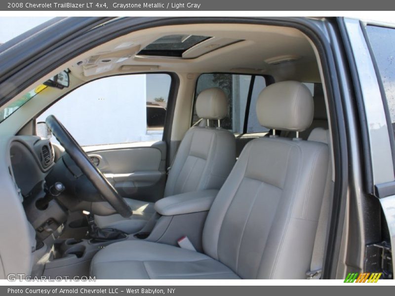 Graystone Metallic / Light Gray 2008 Chevrolet TrailBlazer LT 4x4