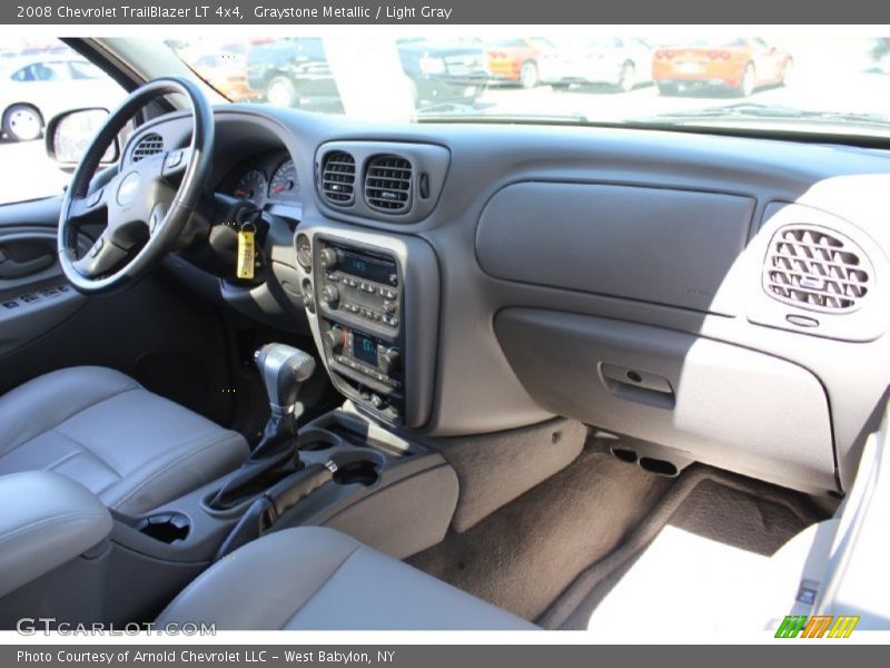 Graystone Metallic / Light Gray 2008 Chevrolet TrailBlazer LT 4x4
