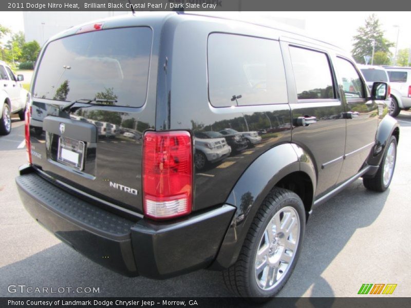 Brilliant Black Crystal Pearl / Dark Slate Gray 2011 Dodge Nitro Heat