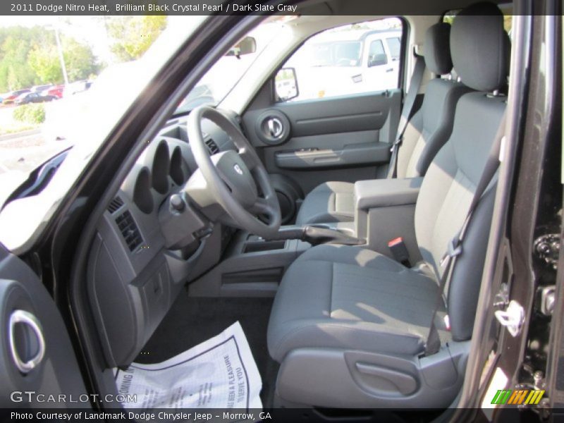 Brilliant Black Crystal Pearl / Dark Slate Gray 2011 Dodge Nitro Heat