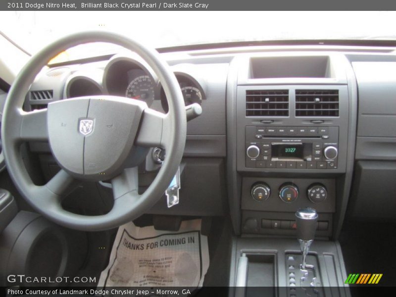 Brilliant Black Crystal Pearl / Dark Slate Gray 2011 Dodge Nitro Heat