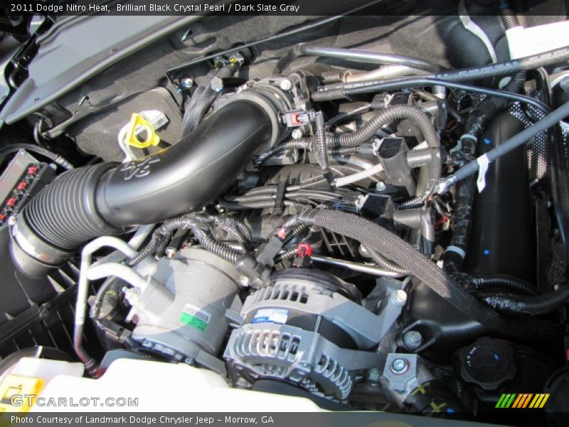 Brilliant Black Crystal Pearl / Dark Slate Gray 2011 Dodge Nitro Heat