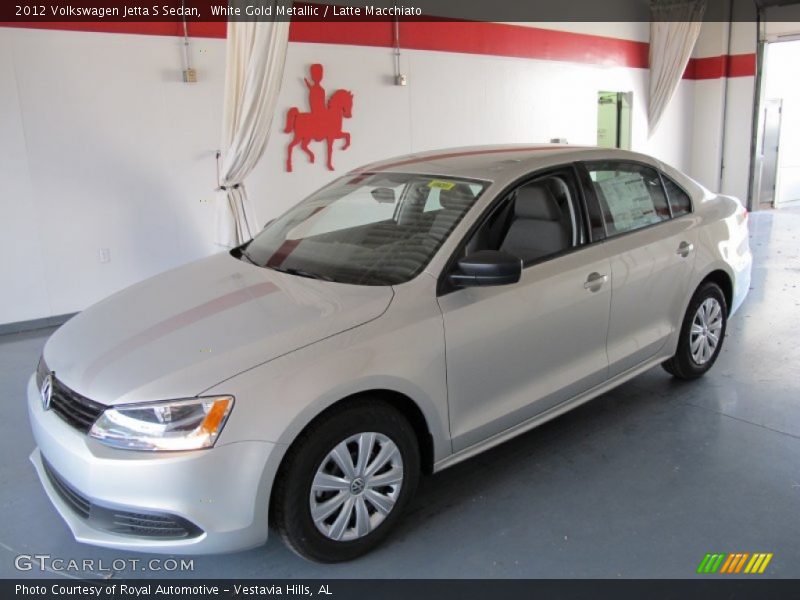 White Gold Metallic / Latte Macchiato 2012 Volkswagen Jetta S Sedan