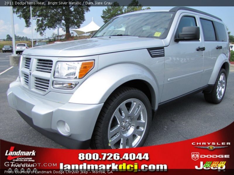 Bright Silver Metallic / Dark Slate Gray 2011 Dodge Nitro Heat