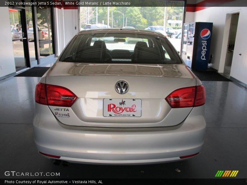 White Gold Metallic / Latte Macchiato 2012 Volkswagen Jetta S Sedan