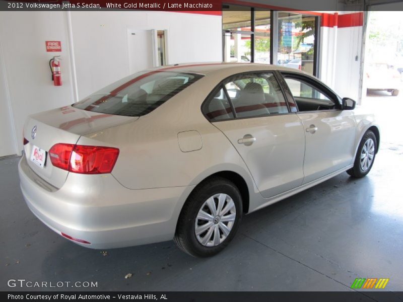White Gold Metallic / Latte Macchiato 2012 Volkswagen Jetta S Sedan