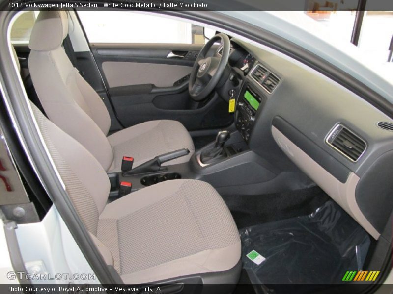 White Gold Metallic / Latte Macchiato 2012 Volkswagen Jetta S Sedan