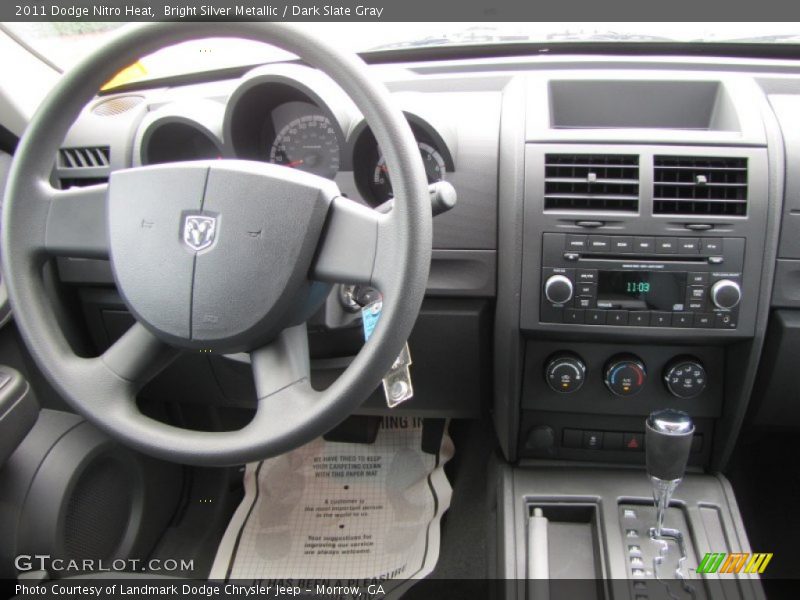 Bright Silver Metallic / Dark Slate Gray 2011 Dodge Nitro Heat