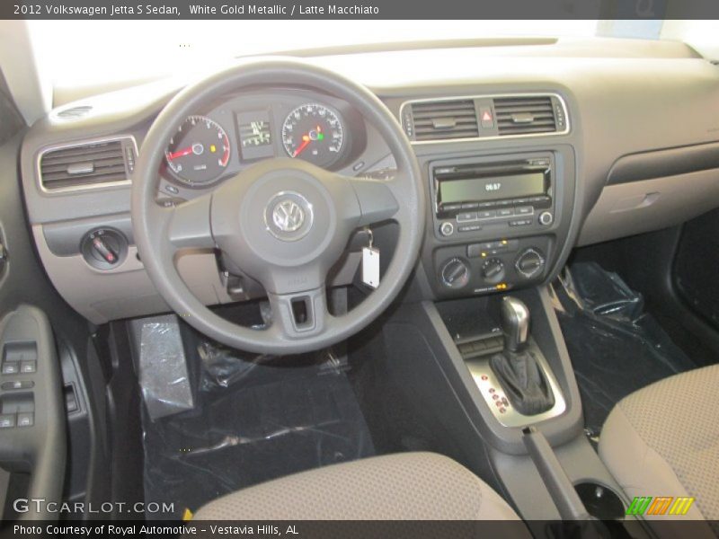 White Gold Metallic / Latte Macchiato 2012 Volkswagen Jetta S Sedan