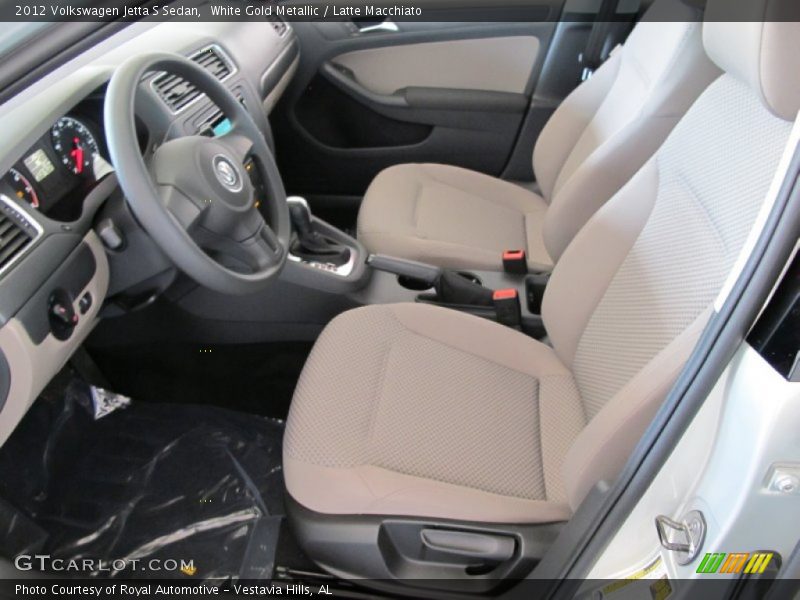 White Gold Metallic / Latte Macchiato 2012 Volkswagen Jetta S Sedan