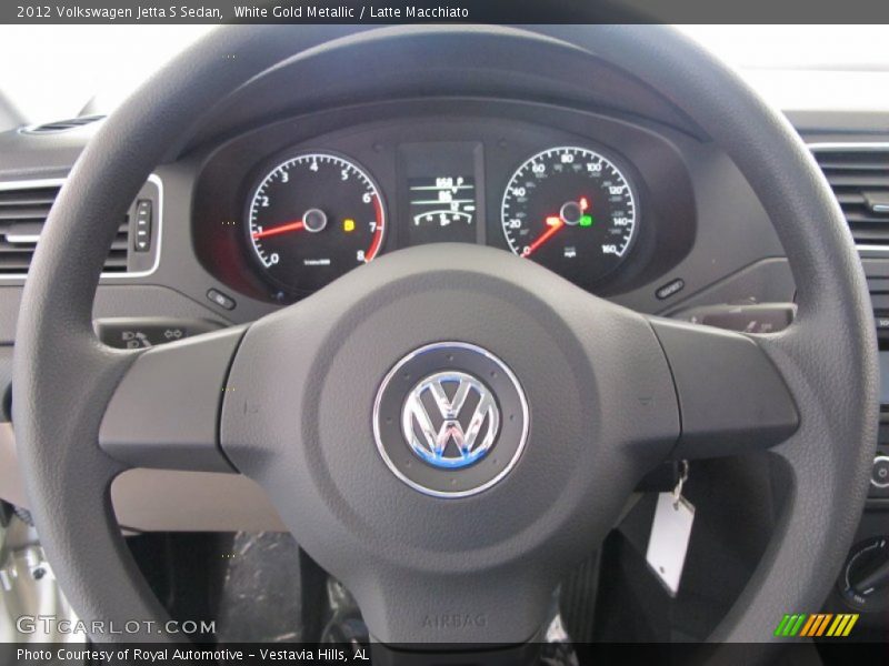 White Gold Metallic / Latte Macchiato 2012 Volkswagen Jetta S Sedan