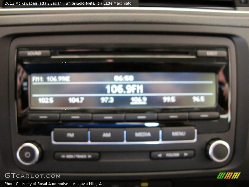White Gold Metallic / Latte Macchiato 2012 Volkswagen Jetta S Sedan