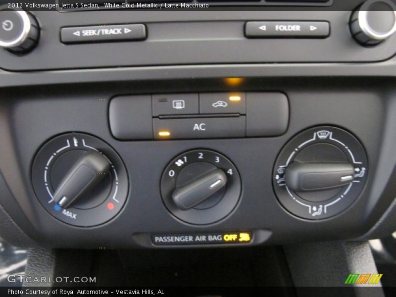 White Gold Metallic / Latte Macchiato 2012 Volkswagen Jetta S Sedan