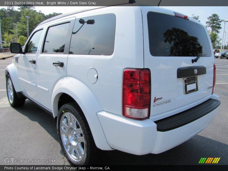 Bright White / Dark Slate Gray 2011 Dodge Nitro Heat